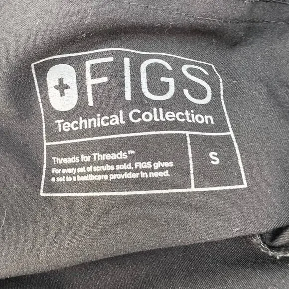 Figs Technical Collection Men's Jogger Scrub Bottoms Size S Black - Picture 12 of 13